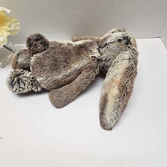 Jellycat Bashful Woodland Bunny Stuffed Animal Toy Multi Marble Gray Cottontail - Picture 7 of 13